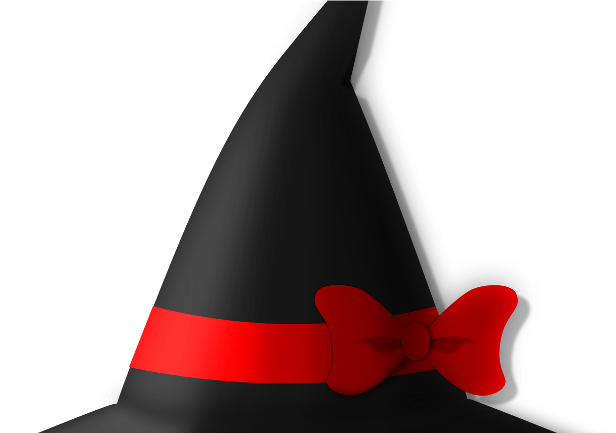 Halloween Witch Hat Clip Art, Cards Halloween - Illustration (1368x855), Png Download