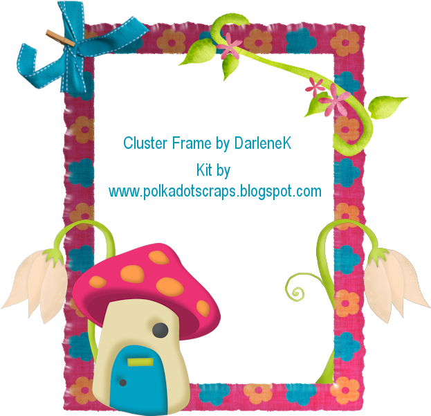 Fantasy Cluster Frames And A Flower Word Art - Picture Frame (650x650), Png Download