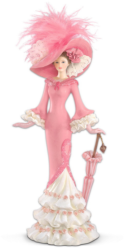 "a Vision Of Hope" Figurine Breast Cancer Awareness (400x800), Png Download