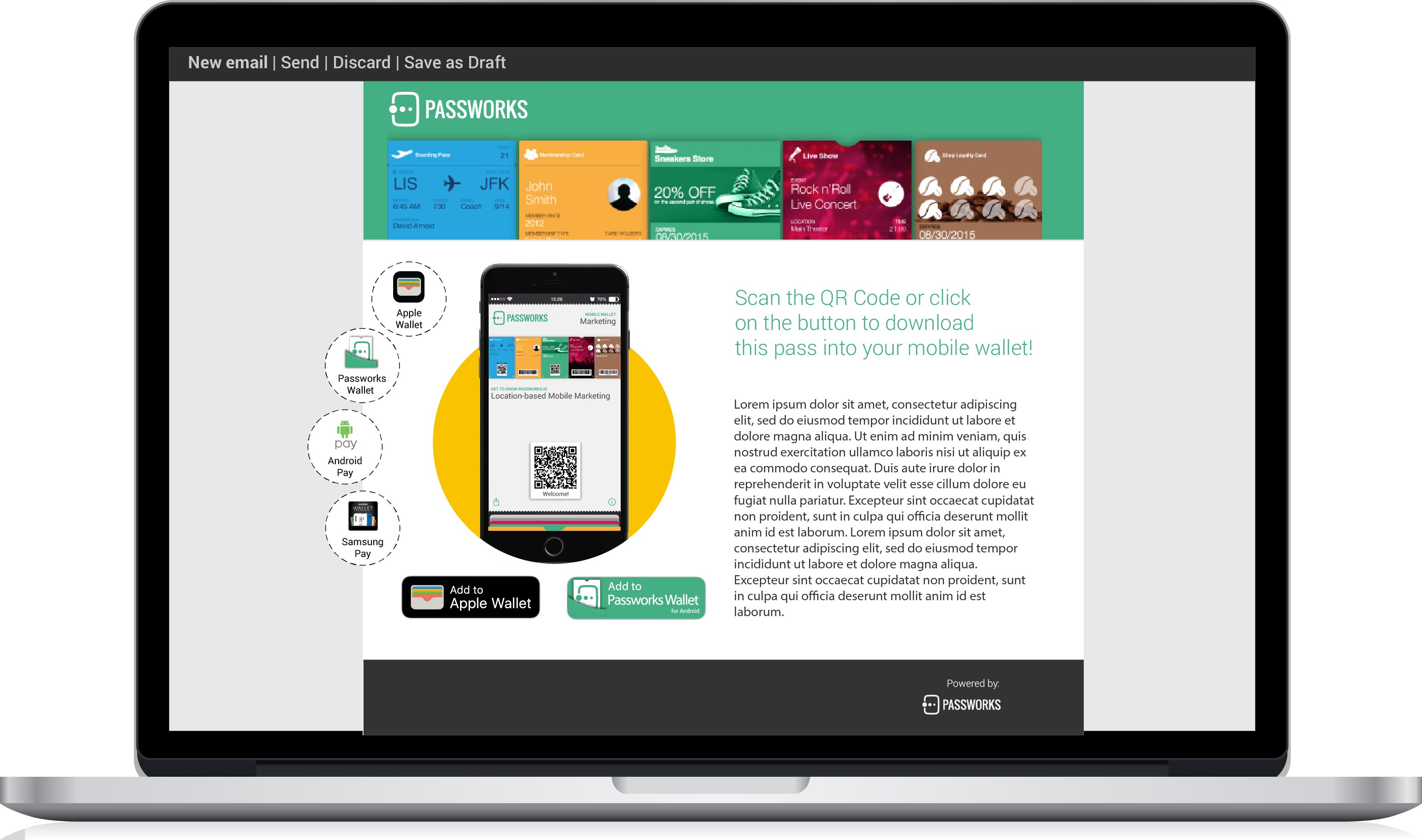 Passworks Platform Email - Mobile Phone (3125x1846), Png Download