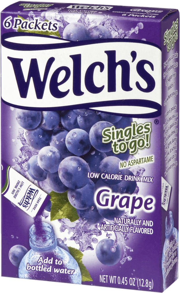 Welch's Grape Singles - Welch's Grape Singles To Go Drink Mix (765x1024), Png Download