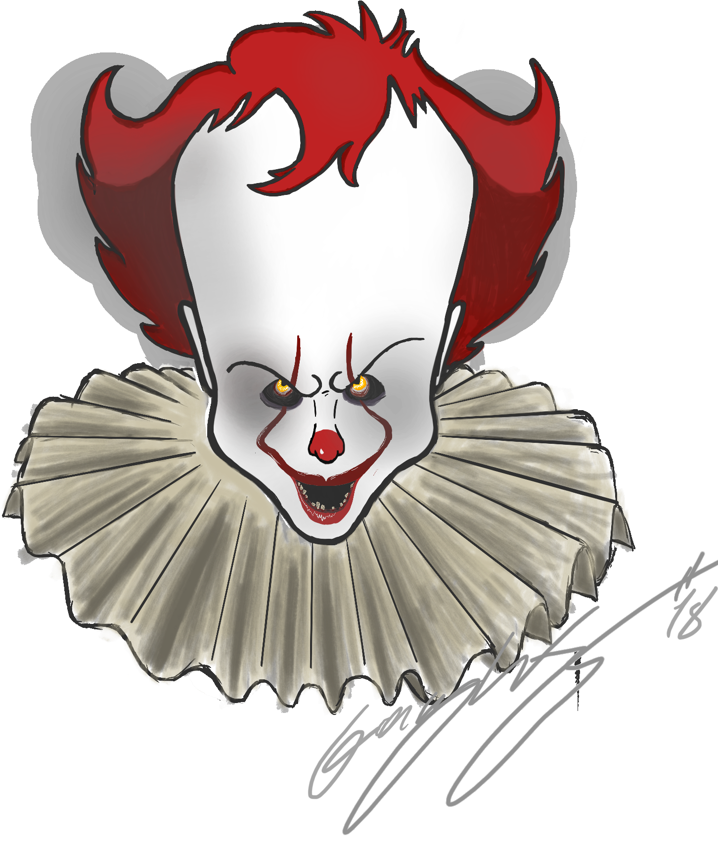 It The Clown Png Vector Royalty Free - It (1538x1919), Png Download