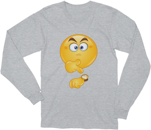 Unisex Respect Time Emoji Long Sleeve T-shirt - All Of Us Unisex Long Sleeves (600x600), Png Download