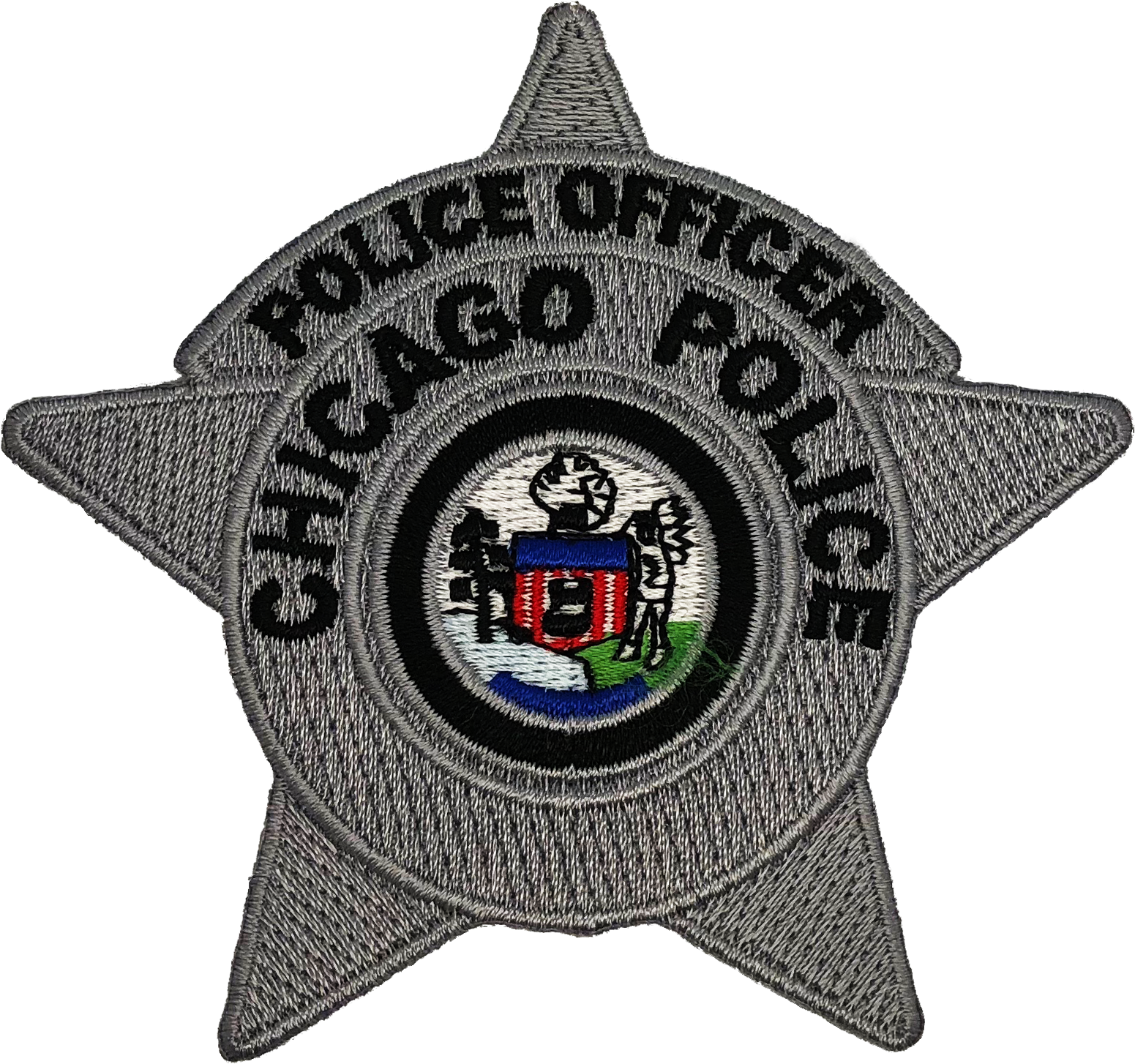 Chicago Police Star Patch (1551x1454), Png Download