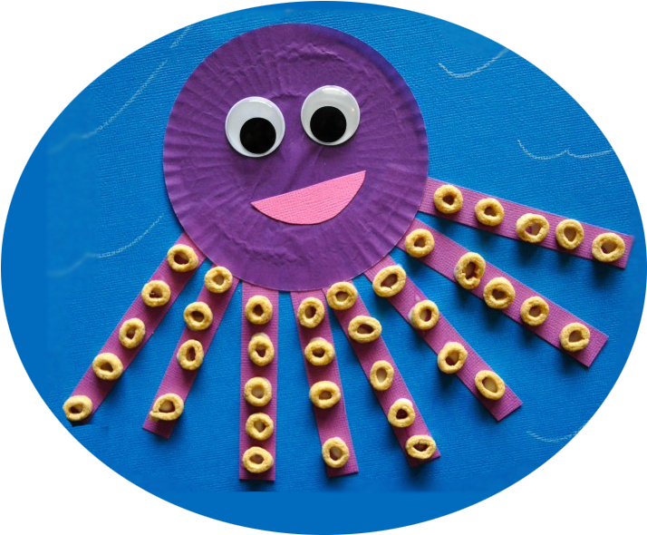 If For Example, You Wish To Add Fringe Vocabulary For - Octopus Crafts For Toddlers (738x607), Png Download