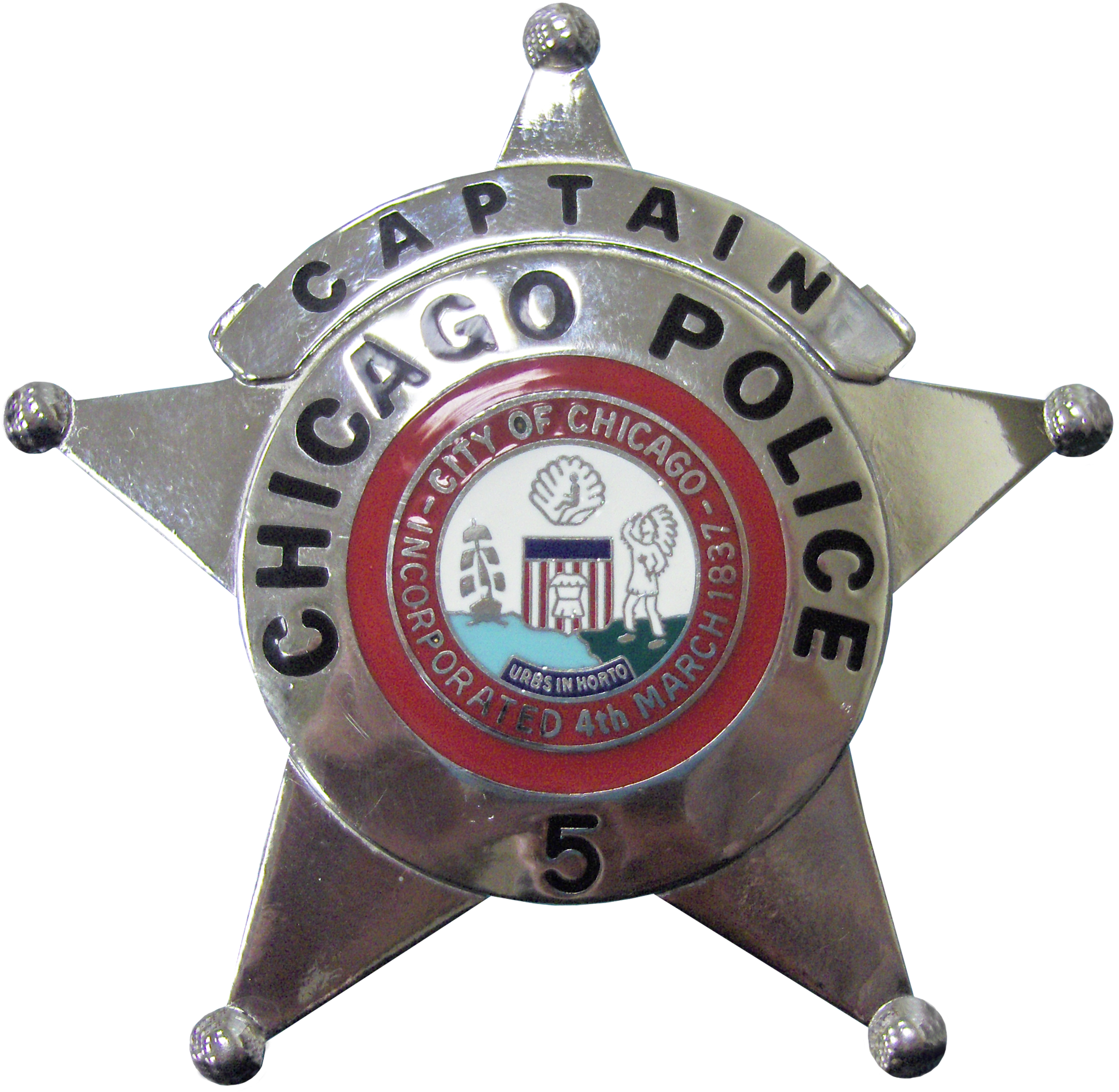 Chicago Police Captain Star - Chicago Police Captain Badge (2280x2226), Png Download