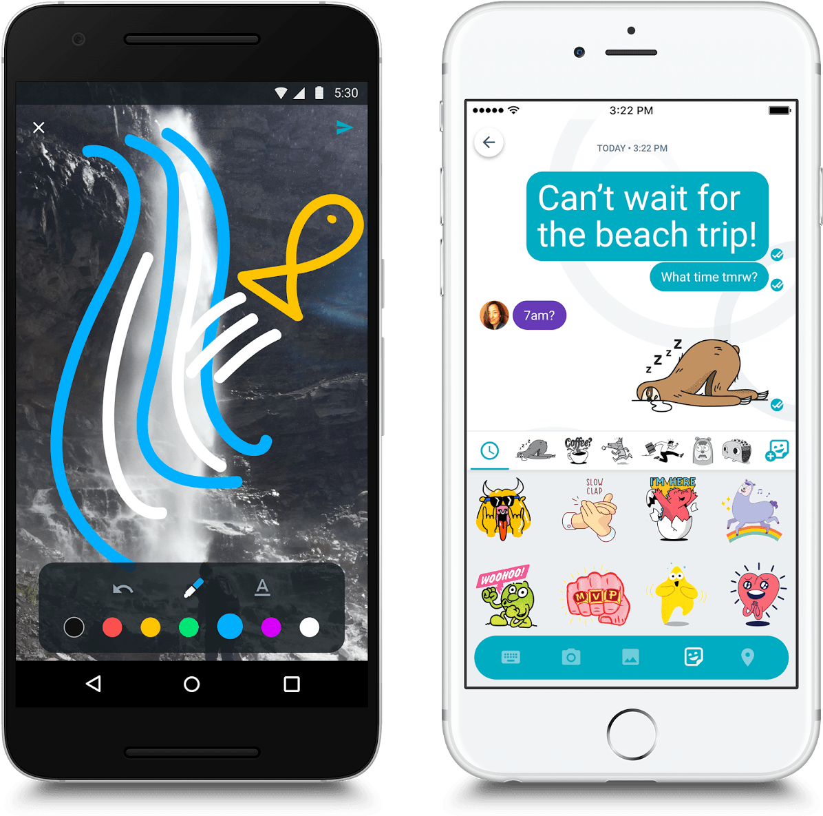 Google Allo Lands On Android And Ios, And It's Logging - Google Allo Iphone (1600x1428), Png Download