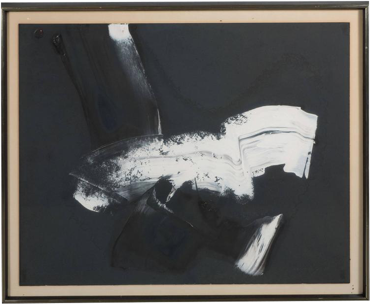 American Aaron Levy Abstract Painting Of White And - Nba (832x684), Png Download