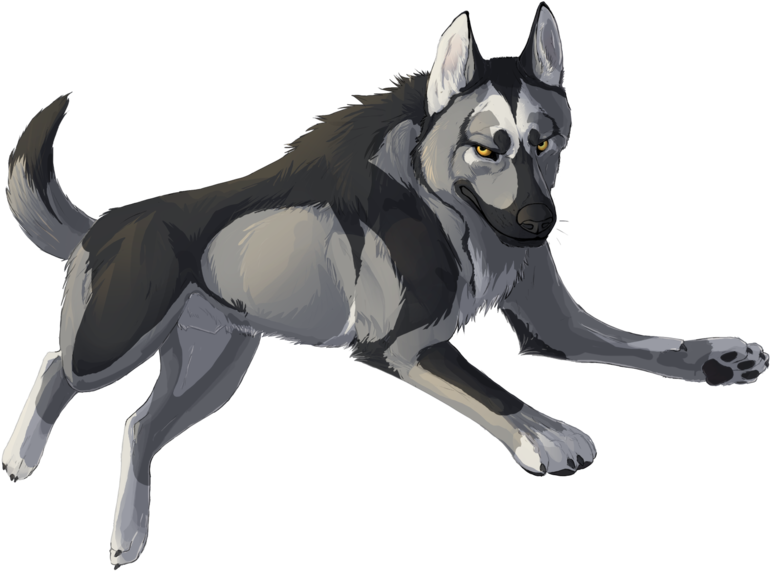German Shepherd By Neovirah - Logo German Shepherd Drawing (1024x870), Png Download