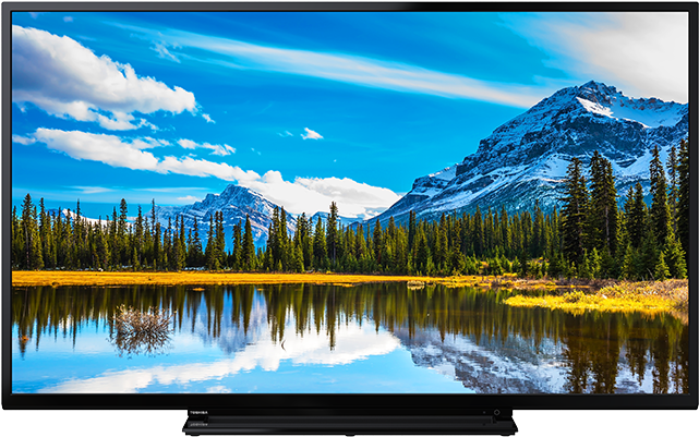 49" Toshiba Full Hd Wlan Tv Front - Toshiba 32w2863db (640x640), Png Download