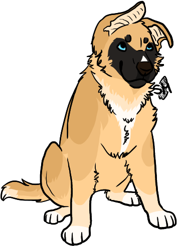 Free German Shepherd Pup Lineart By Surfmutt On Deviantart - German Shepherd Lineart (600x500), Png Download