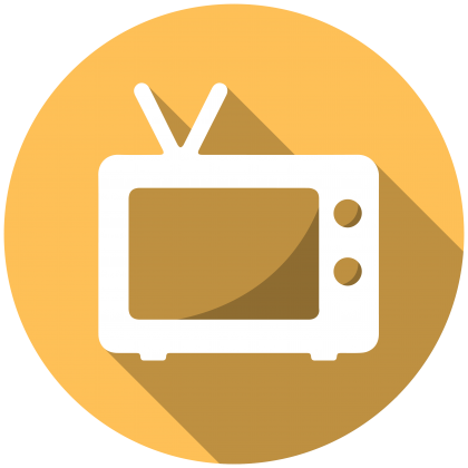 Icon Of A Television - Tv Icon (420x420), Png Download