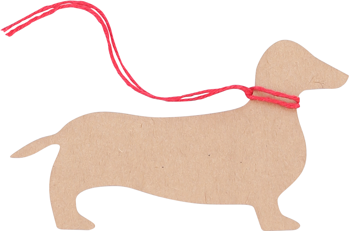 Gift Tag Png - Dachshund (1295x1295), Png Download