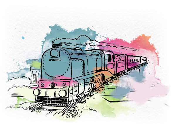 Steam Train Clip Art (604x439), Png Download
