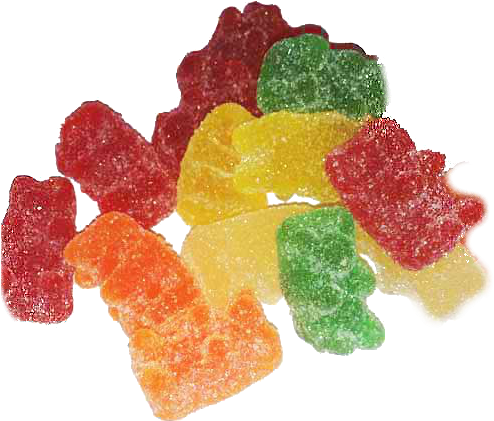 Sour Gummy Bears - Sour Gummy Lollies Png (800x500), Png Download