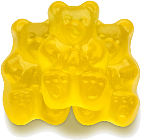 Banana Gummi Bears - Yellow Candy (500x500), Png Download