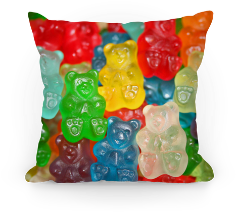 Gummy Bear Pillow Pillow - Gummy Bear Aesthetic (484x484), Png Download
