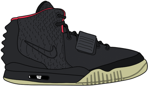 Blinks Yeezy (500x387), Png Download