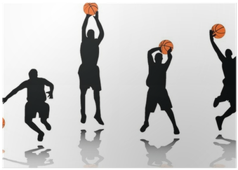 Basketball Players Silhouette - Basketball Player Silhouette (400x400), Png Download