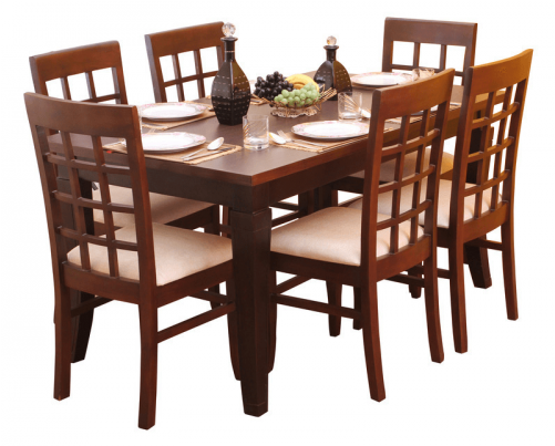 Dining Table Set - Dining Table Set 6 Seater (500x500), Png Download