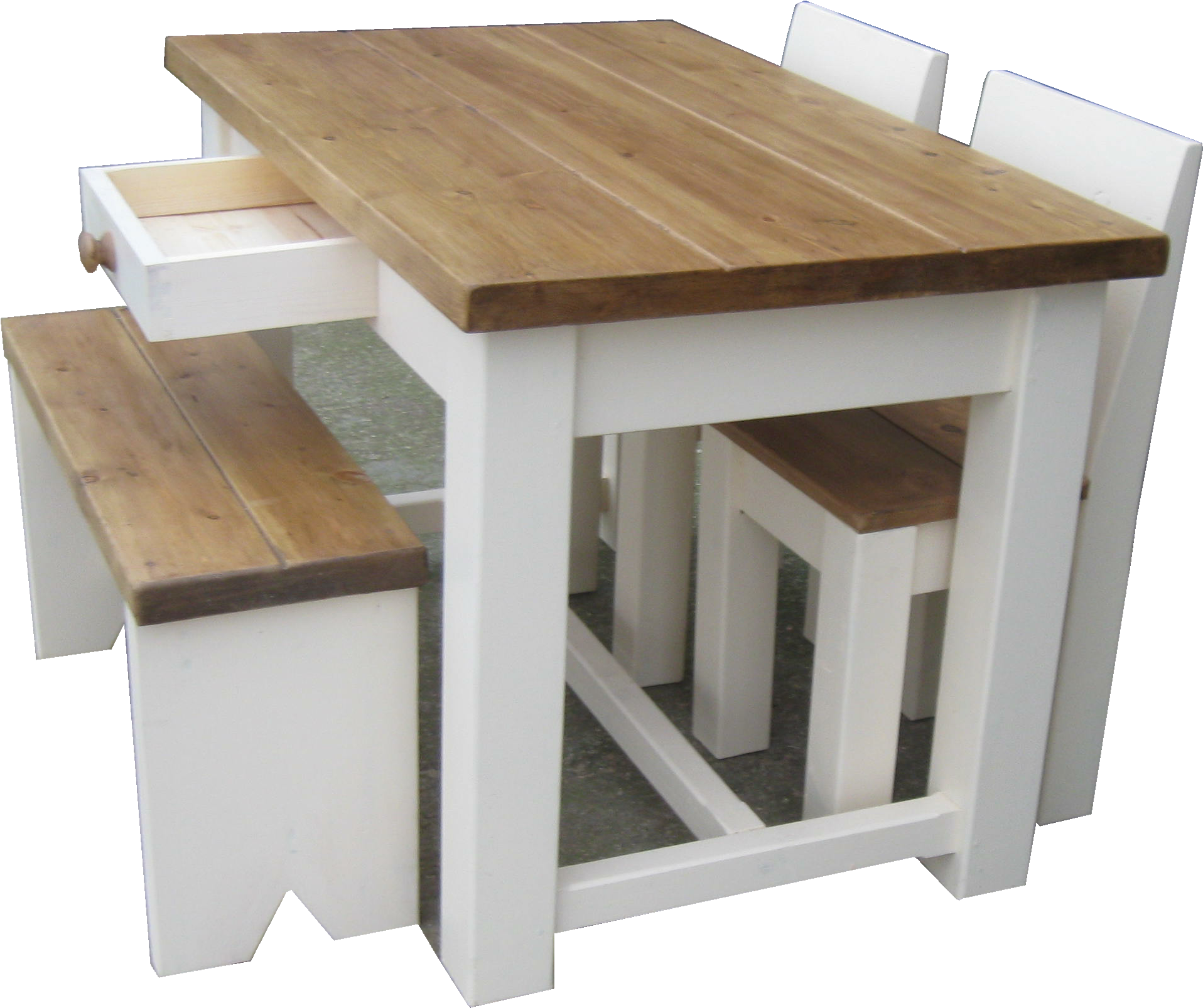 Refectory Table Set Larger Image - Picnic Table (2020x1736), Png Download