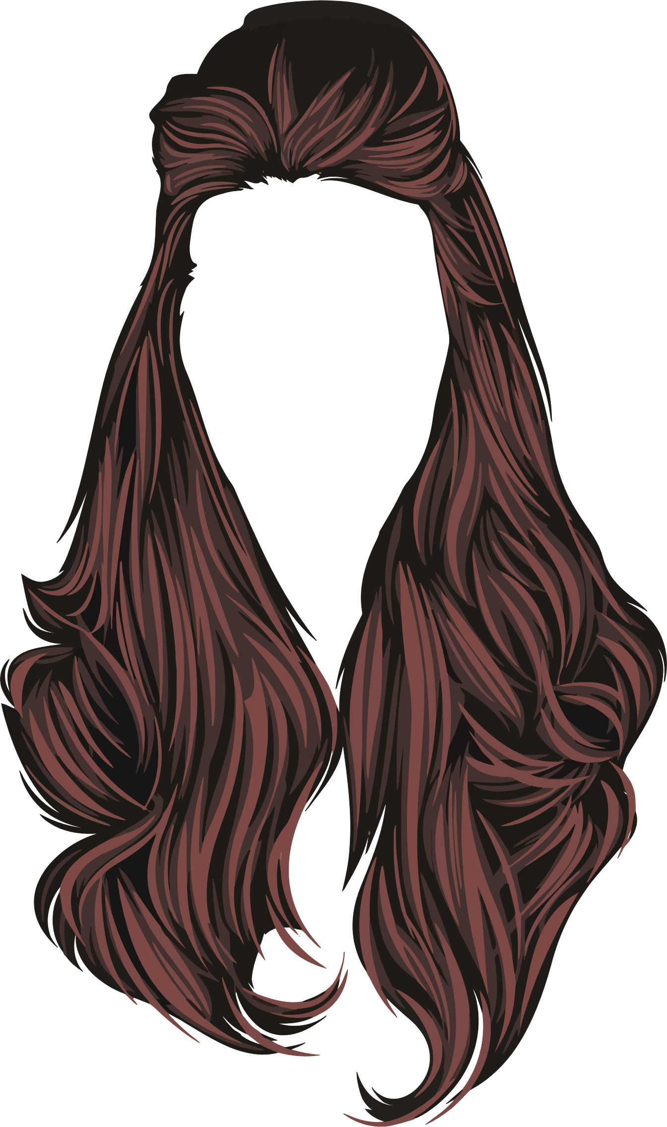 Medium Image - Hair Clipart Png (450x758), Png Download