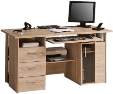 Computer Desk - Desk Transparent Background (400x344), Png Download