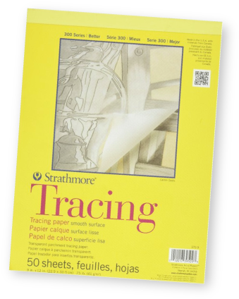 Tracing Paper Is Key As A Beginner Lettering Supply - Strathmore Tracing Paper Pad 9x12-50 Sheets (400x435), Png Download