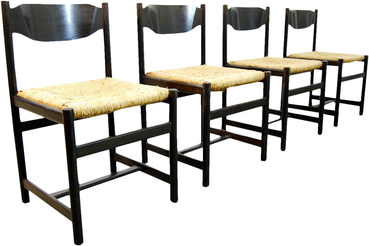 Dining Table Chairs / Reed And Wood / Pastoe / 1970s - Chair (1364x1364), Png Download