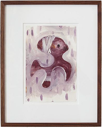 Yoshitomo Nara, Untitled, 1989-1993, Acrylic On Paper, - Picture Frame (800x533), Png Download