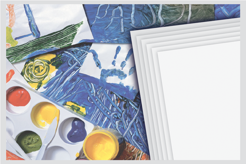 Fingerpaint Paper - Motif (850x850), Png Download