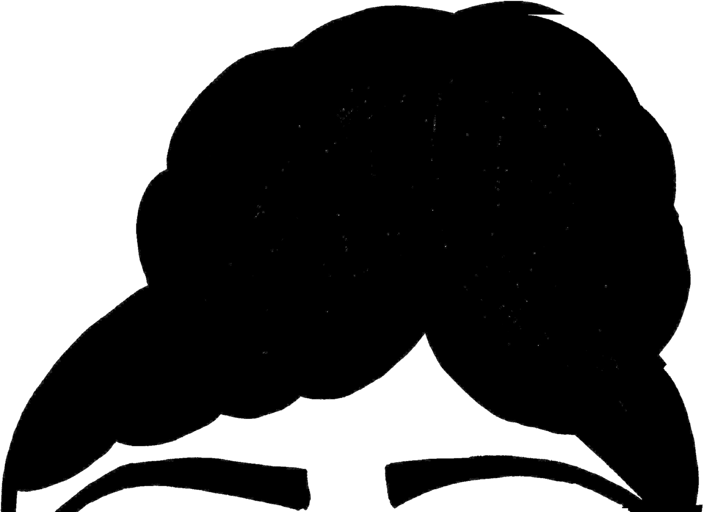 Vector Hairstyles Real Hair (1500x1056), Png Download