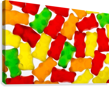 Colourful Candied Gummy Bears Backlit - Colourful Candied Gummy Bears Backlit; Calgary, Alberta, (429x344), Png Download