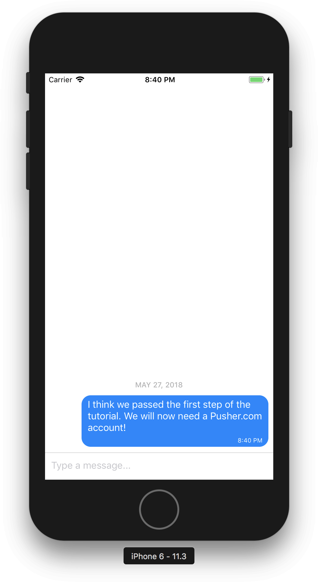 Reactnative Giftedchat Stage - Project (1118x1962), Png Download