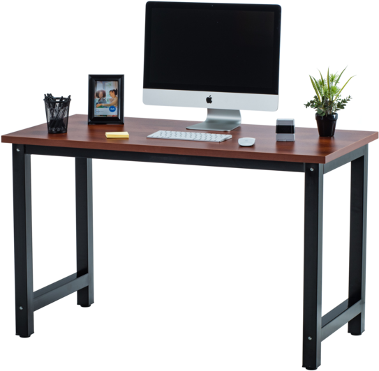Fineboard Stylish Home Office Computer Desk Writing - Fineboard 47" Stylish Home Office Computer Desk Writing (600x588), Png Download