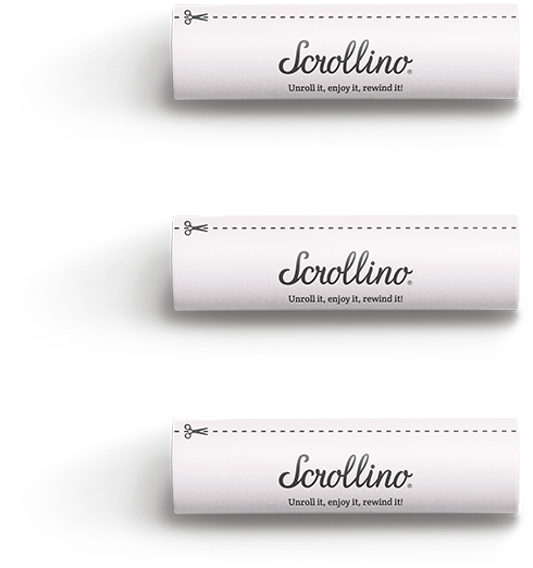 Refills For Scrollino / Lined Paper - Label (778x845), Png Download