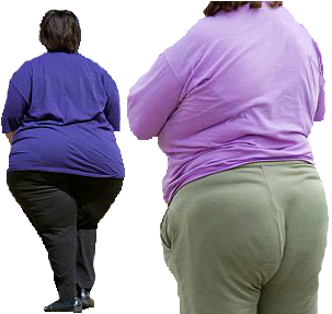 Fat People By Mccormickld - Walking (468x286), Png Download