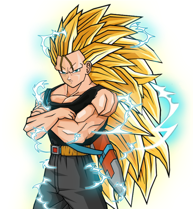 Kohaku Ssj3 Hair Style - Dragon Ball (679x689), Png Download