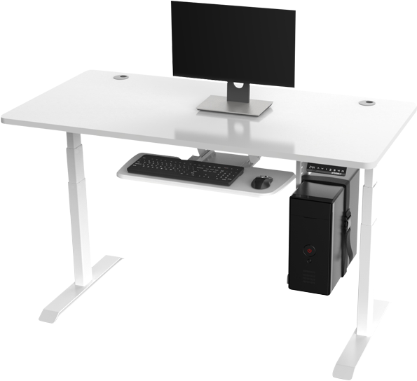 Electric Height-adjustable Standing Desk - Standing Desk (800x632), Png Download