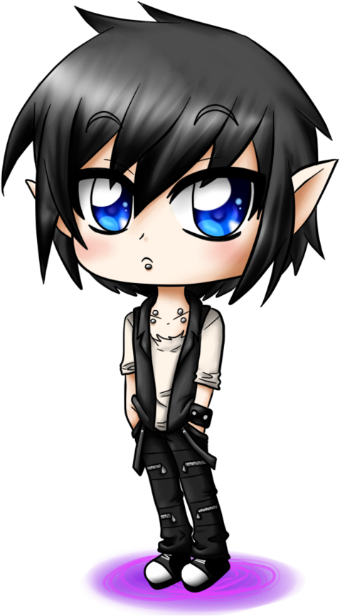 Download Anime Boy Hair Anime Chibi Boy Png Png Image With
