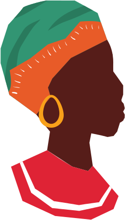 Graphic Freeuse Library African Woman Head Silhouette - African Head Silhouette (550x550), Png Download