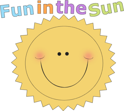 Fun In The Sun Clip Art (400x358), Png Download