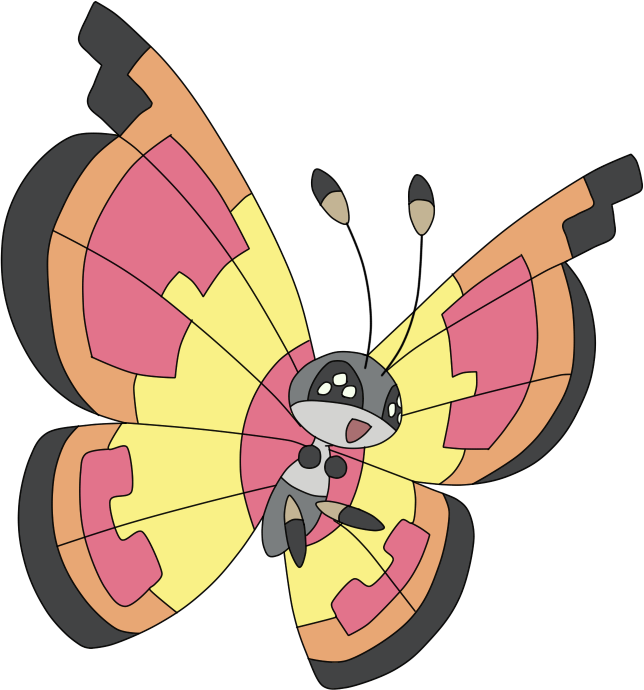 Pokemon Vivillon-sun Is A Fictional Character Of Humans - Vivillon Tundra (644x690), Png Download