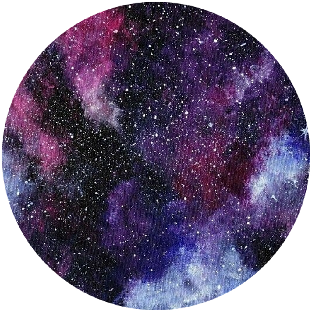 Free Download Galaxy Watercolor Png Clipart Samsung - Space Circle Png (1024x1024), Png Download