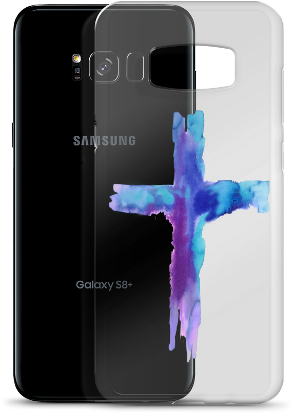 Watercolor Cross Samsung Case - Samsung Galaxy (1000x1000), Png Download
