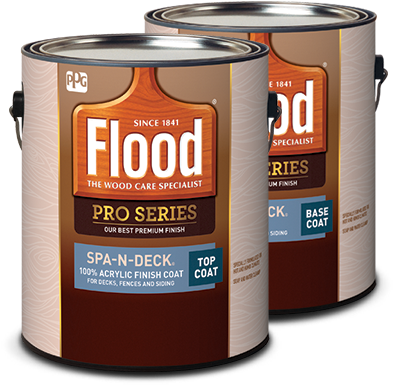 Transparent Acrylic Painting Best Of Spa & Deck Wood - Flood Fld822-01 Pro Series Solid Color Stain, 1 Gallon (400x449), Png Download