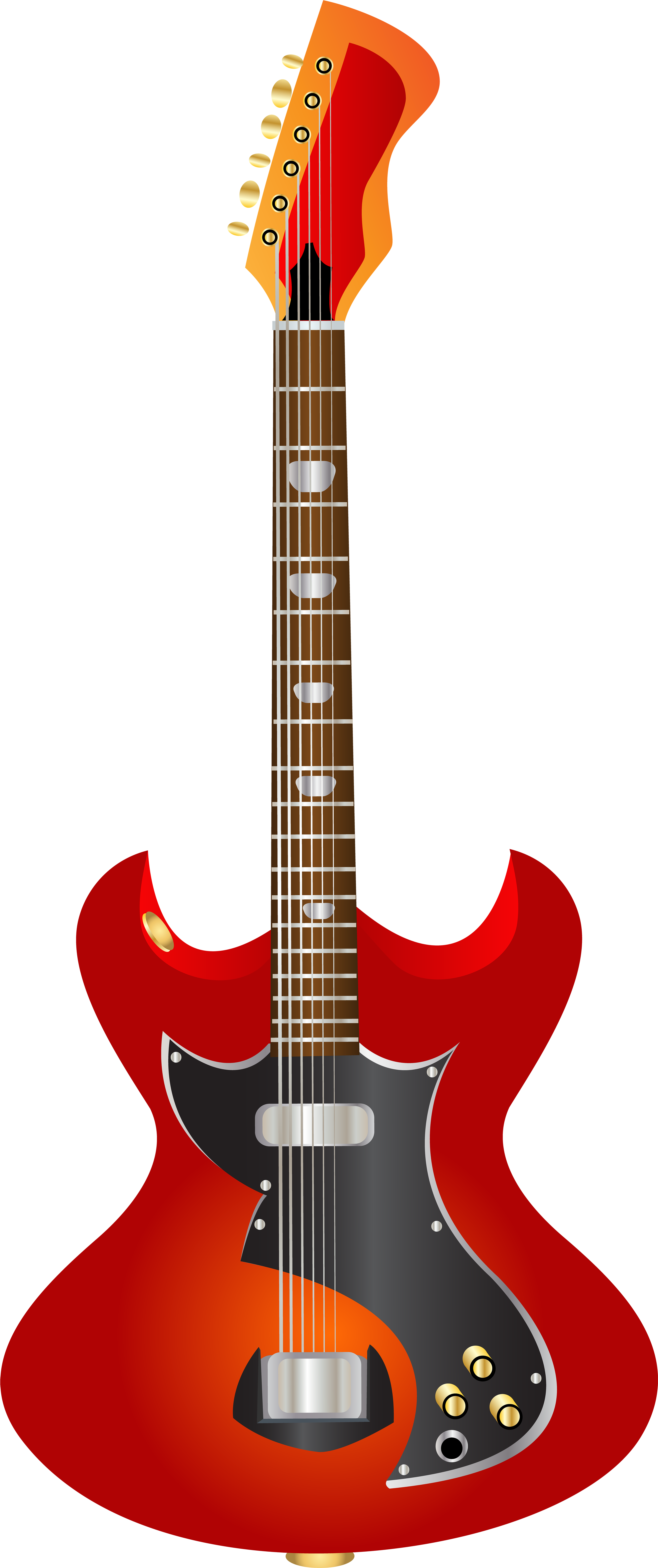 Guitar Png Clip Art - Png Clipart Of Guitars (3399x8000), Png Download