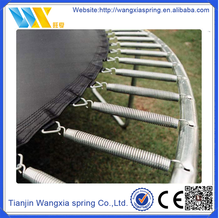 High Strength Double Free Length Spring Steel Trampoline - Worlds Biggest Springs On Trampoline (750x747), Png Download