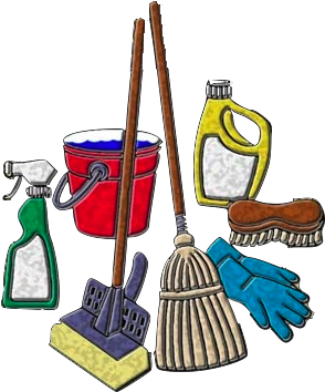 Cleaning Companies Doha Qatar Lady Maid Services Contractor - House Cleaning Services Logos (415x391), Png Download