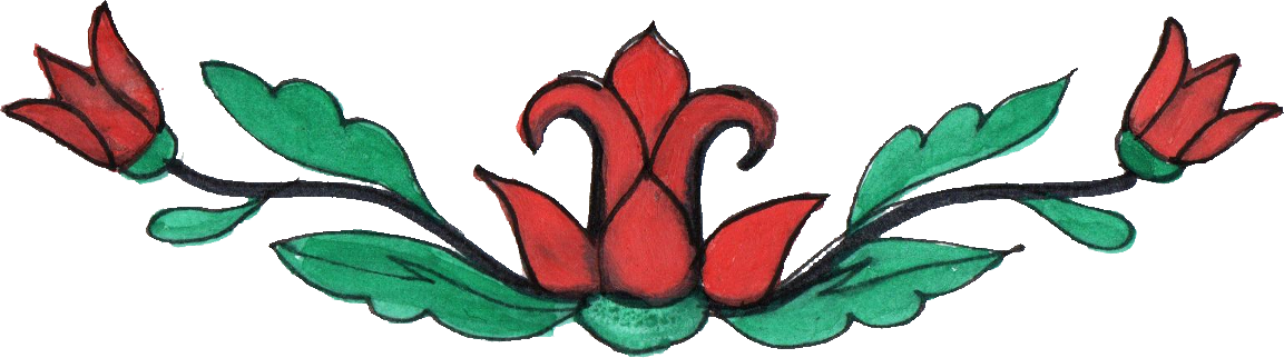 Free Download - Png Page Flower (1153x322), Png Download